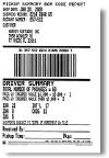 UPS Pickup Summary Bar Code