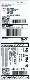 UPS World EaseSM Label